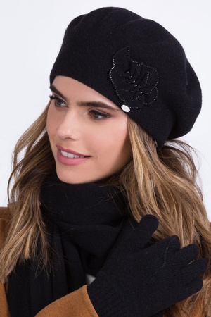 Kamea Justa Nakrycie g�owy beret, czarny