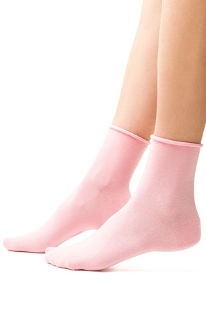 Steven 125 Bamboo Skarpety za kostkę, koralowy