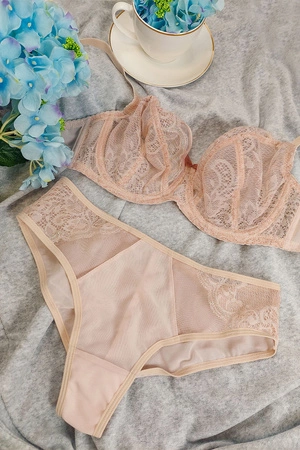 Vivisence 1044W Majtki wysokie figi, beżowy