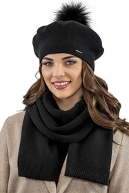 Vivisence 7035 Nakrycie głowy beret, czarny