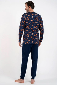 Italian Fashion Witalis dł.r. dł.sp. Nocna piżama, druk/granat