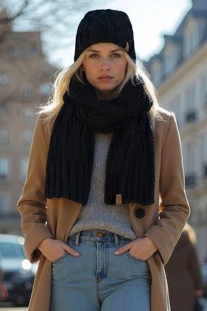 Vivisence 70112 Nakrycie głowy czapka, czarny