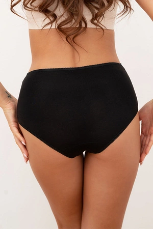 Italian Fashion Cleo maxi Majtki wysokie figi, czarny