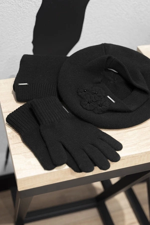 Vivisence 7204 Rękawiczki dzianinowe, czarny