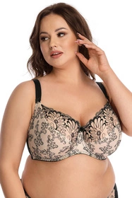 Nessa Tatuaż N500 Maxi Biustonosz miękki, beżowo-czarny