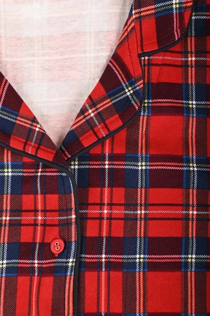 Vivisence 2067 Nocna piżama, czerwony-krata