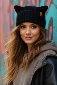 Vivisence 70117 Nakrycie głowy czapka, czarny