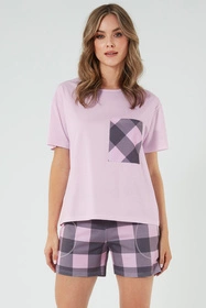 Italian Fashion Kayo kr.r. kr.sp. Nocna piżama, róż/druk