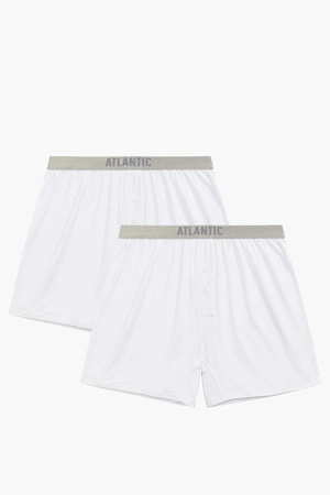 Atlantic 2BMB-005 2-pack Majtki bokserki, biały