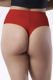 Julimex Simple String Maxi Majtki wysokie stringi, czerwony