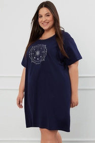 Italian Fashion Arugia kr.r. Nocna koszula, granat