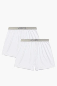 Atlantic 2BMB-005 2-pack Majtki bokserki, biały