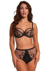 Bella Misteria 42-86 Czarna Pantera Biustonosz miękki, czarny