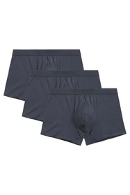 Atlantic 3BMH-016 3-pack Majtki bokserki, grafitowy