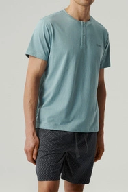 Atlantic NMP-386 Nocna piżama, niebieski/grafit