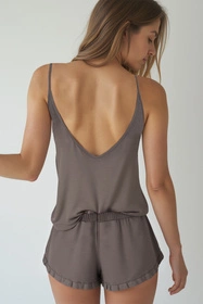 Vivisence 2044 Nocna komplet top + szorty, szary