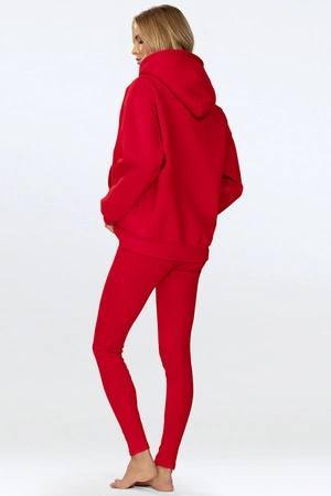 Dkaren Oseye-Kpl Komplet legginsy + bluza, czerwony