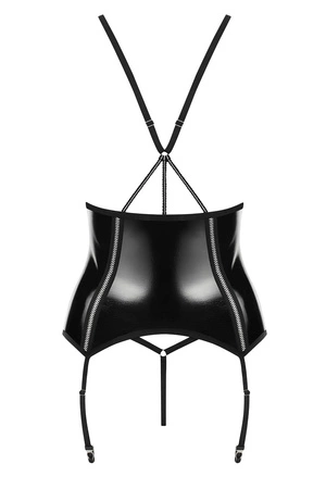 Obsessive Stormea corset Gorset długi, czarny