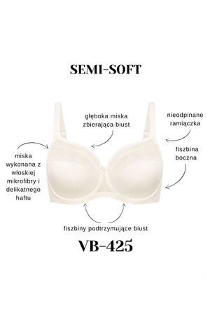 Vena VB-425 Biustonosz półusztywniany, ecru