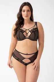 Gorsenia K758 Saanvi Biustonosz miękki, czarny