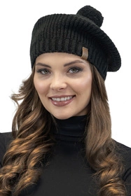 Vivisence 7074 Nakrycie głowy beret, czarny