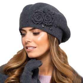 Kamea Barcelona Nakrycie głowy beret, grafit