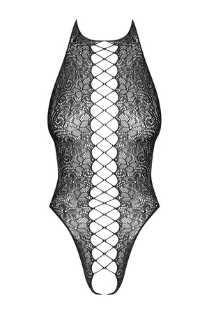 Obsessive B113 Teddy Body bodystocking, czarny