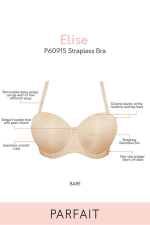 Parfait P60915 Elise Biustonosz bardotka, bare