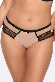 Gaia 1286P Nathalie Majtki figi, czarno-beżowy