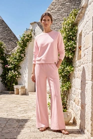 Vivisence 9208kmpl Komplet bluza+spodnie, różowy