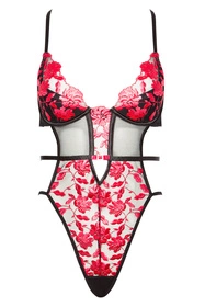 Beauty Night Evangelina teddy BN6567 Body sexy, black/red