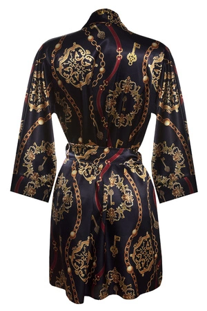 Dkaren DK-P-014 Nocna peniuar, granat-wzór