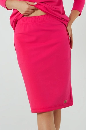 Italian Fashion Stella midi Spódnica dresowa, fuksja