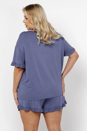 Italian Fashion Styl kr.r. kr.sp. Nocna piżama, niebieski