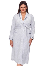 Doctor Nap SWA.1078 Nocna szlafrok, grey melange