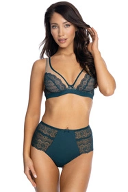 Bella Misteria 20-41 Koronkowa fantazja Biustonosz braletka, morski