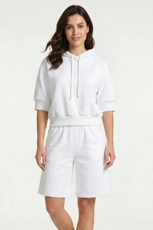 Vivisence 9210kmpl Komplet szorty + bluza, biały