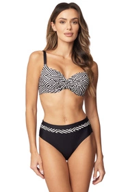 Vivisence 3222 Kostium kąpielowy biustonosz push-up, czarno-biały