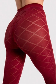 Fiore Fusil 40 DEN G6129 Wyrób pończoszniczy rajstopy, cherry red