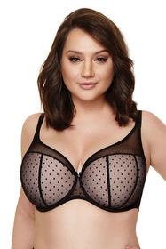 Gorteks Ciao/B4 Biustonosz usztywniany, czarno-różowy