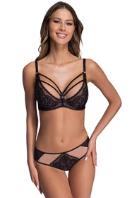 Ava 1824/1/B Venus Majtki brazyliany, black