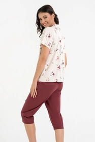 Moraj PDD4600-022 Nocna piżama, patt 1-bordo