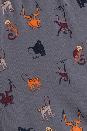 Atlantic 2MH-064 2-pak Majtki bokserki, szary/granat