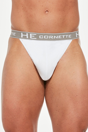 Cornette String High Emotion Majtki stringi, bia�y