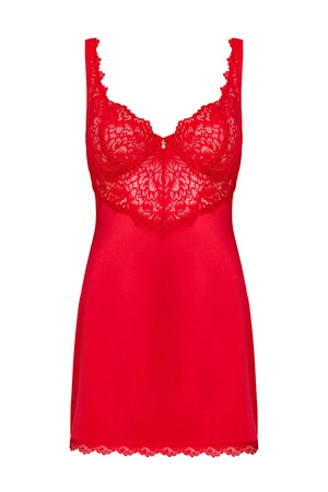 Obsessive Amor Cherris chemise Nocna komplet koszulka + stringi, czerwony