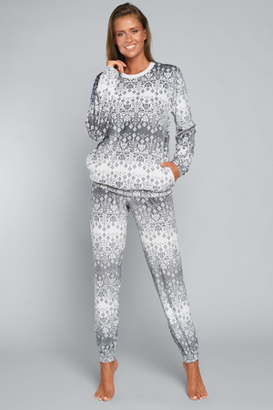 Italian Fashion Snow d�.r. d�.sp. Dres homewear, druk/szary
