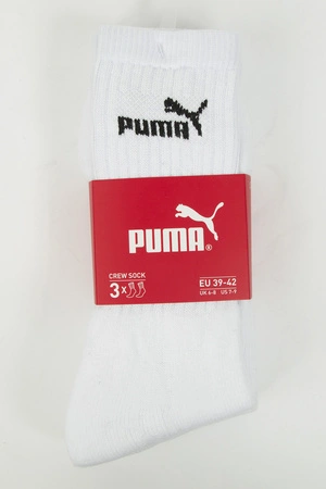 Puma 7308 3-pack Skarpety za kostkę, white