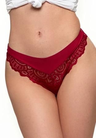 Moraj BCL1900-011/2 pak Majtki stringi, bordo/ecru