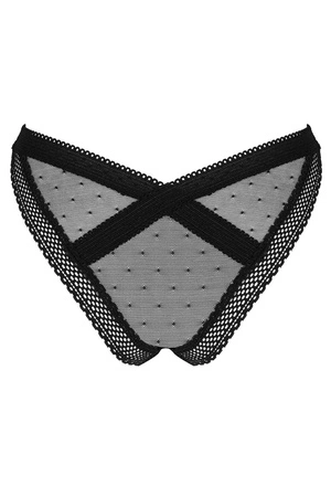 Obsessive Estiqua panties Majtki figi, czarny