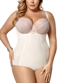 Gorsenia K148 Sanremo Body wyszczuplające, śmietanowy
